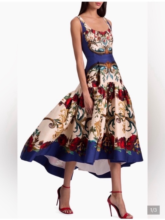 Alice + Olivia Dresses & Skirts - Alice + Olivia Diana Gilded Rose Baroque High-Low Dress 4 New $660